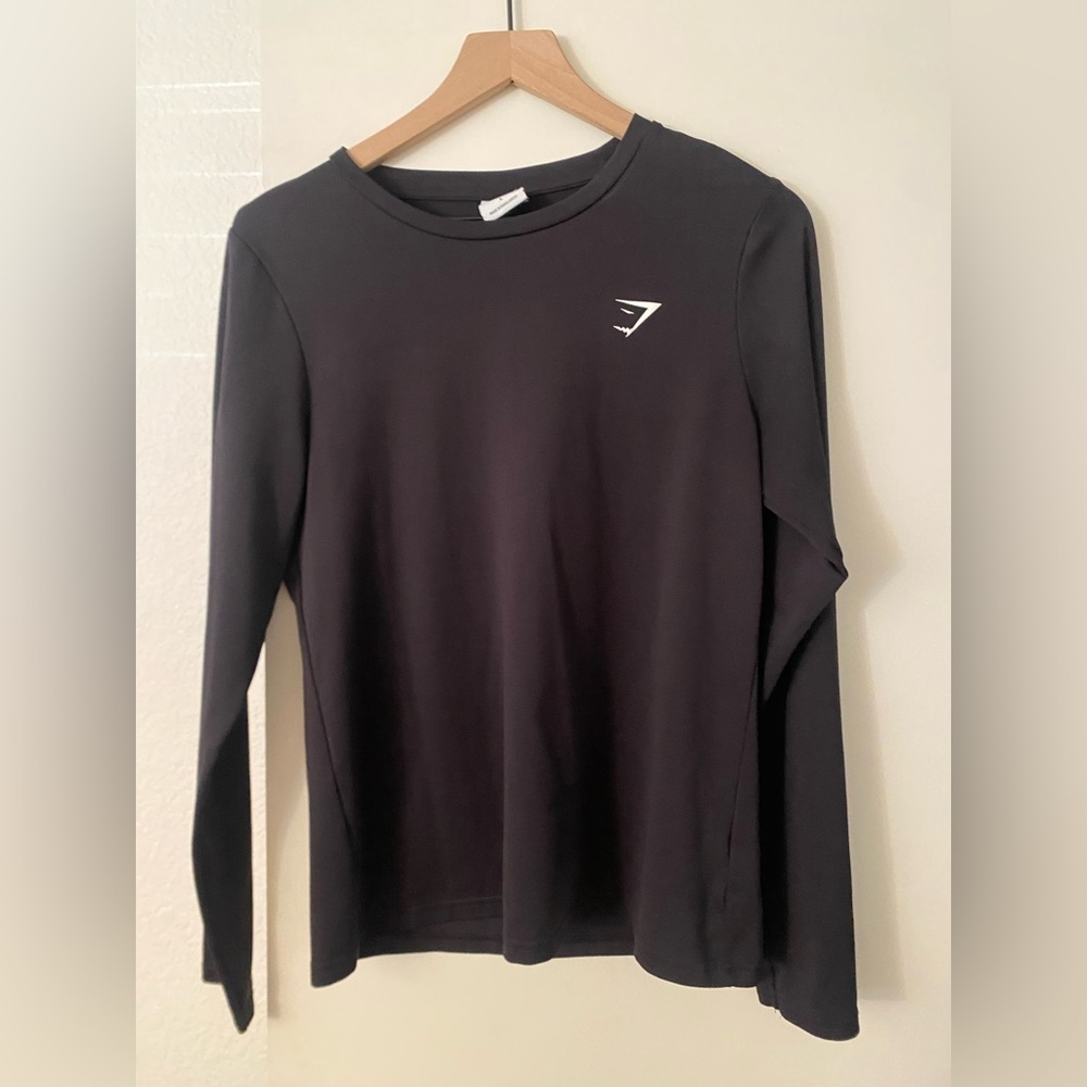 Women’s large gymshark black long sleeve
